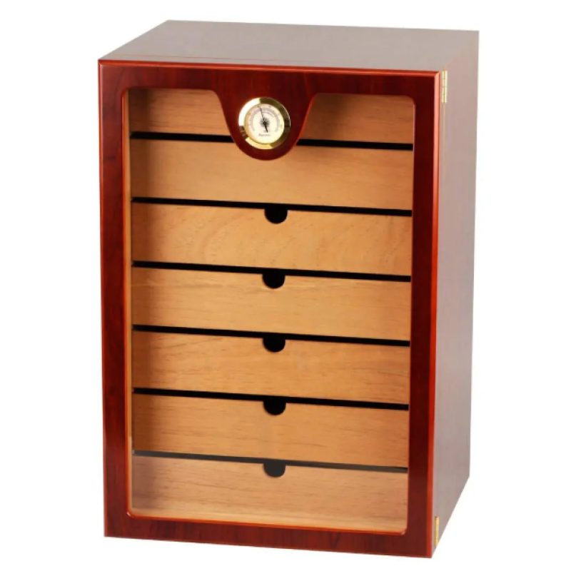 Angelo - Humidor Cabinet Red Brown Matt