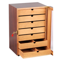 Angelo - Humidor Cabinet Red Brown Matt