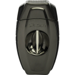 Xikar Flip Dual V-Cut & rechte knipper in 1 - Gunmetal / Donkergrijs