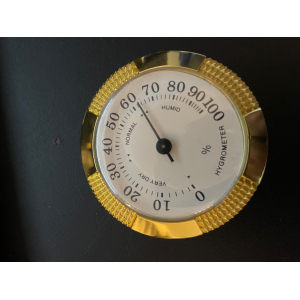 Hygrometer groot goud 46 mm