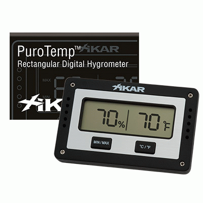 Xikar digitale hygrometer vierkant