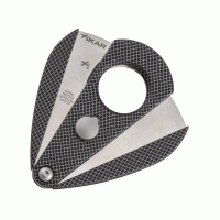 Xikar knipper XI2 Fiberglass - Hot Rod Series blauw met oranje vlam