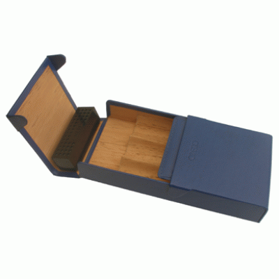 Credo travelhumidor 3 sigaren blauw Credo travelhumidor 3 sigaren blauw