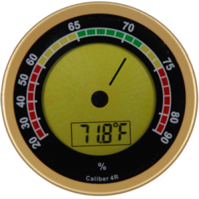 Cigar Oasis digitale hygrometer 4R goud Cigar Oasis digitale hygrometer 4R goud