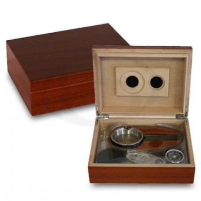 Bookwill Humidor Giftset - Rood/Bruin Bookwill Humidor Giftset - Rood/Bruin