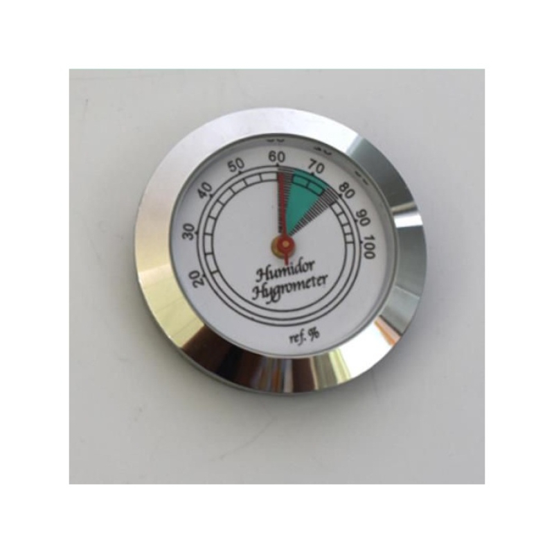 Hygrometer zilver 45 mm