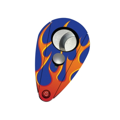 Xikar knipper XI2 Fiberglass - Hot Rod Series blauw met oranje vlam Xikar knipper XI2 Fiberglass - Hot Rod Series blauw met oranje vlam